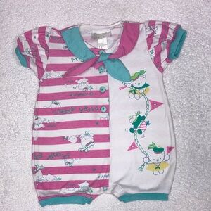 Vtg 90’s Childwise sunsuit sailor style hello kitty look size 24m